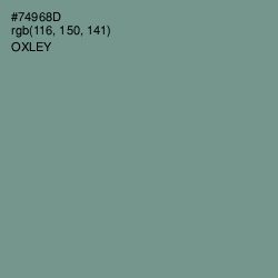 #74968D - Oxley Color Image