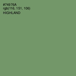 #74976A - Highland Color Image