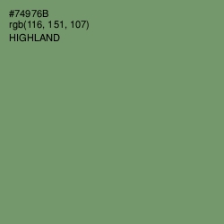 #74976B - Highland Color Image