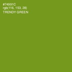 #74991C - Trendy Green Color Image