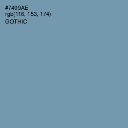 #7499AE - Gothic Color Image