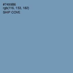 #7499B6 - Ship Cove Color Image
