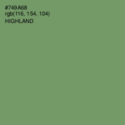 #749A68 - Highland Color Image