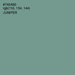 #749A90 - Juniper Color Image