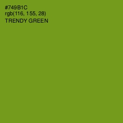 #749B1C - Trendy Green Color Image