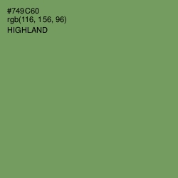 #749C60 - Highland Color Image