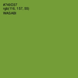 #749D37 - Wasabi Color Image