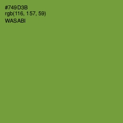 #749D3B - Wasabi Color Image