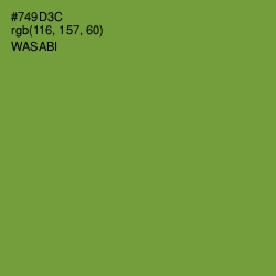 #749D3C - Wasabi Color Image