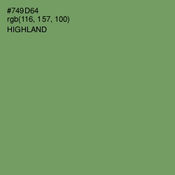 #749D64 - Highland Color Image
