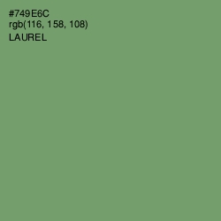 #749E6C - Laurel Color Image