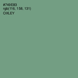 #749E83 - Oxley Color Image