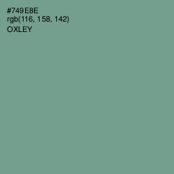 #749E8E - Oxley Color Image