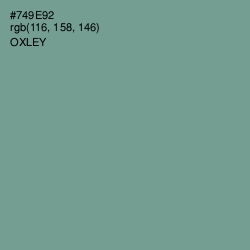 #749E92 - Oxley Color Image