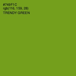 #749F1C - Trendy Green Color Image