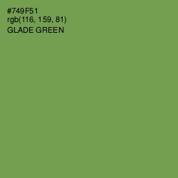 #749F51 - Glade Green Color Image