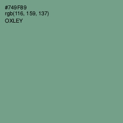 #749F89 - Oxley Color Image