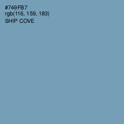 #749FB7 - Ship Cove Color Image