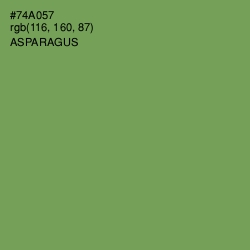 #74A057 - Asparagus Color Image