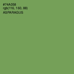 #74A058 - Asparagus Color Image