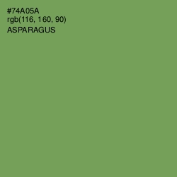 #74A05A - Asparagus Color Image