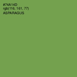 #74A14D - Asparagus Color Image