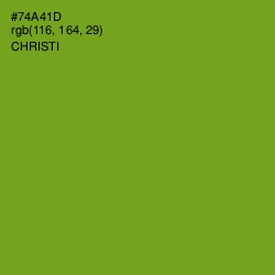 #74A41D - Christi Color Image