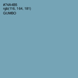 #74A4B5 - Gumbo Color Image