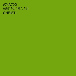 #74A70D - Christi Color Image
