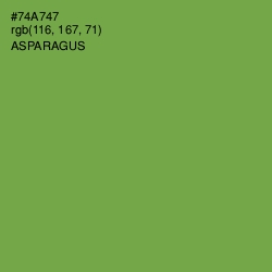 #74A747 - Asparagus Color Image