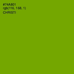 #74A801 - Christi Color Image