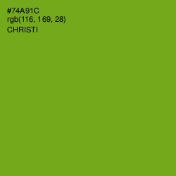 #74A91C - Christi Color Image