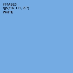 #74ABE3 - Cornflower Blue Color Image