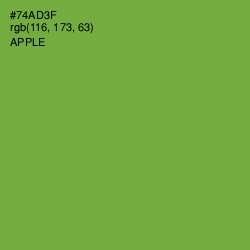 #74AD3F - Apple Color Image