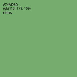 #74AD6D - Fern Color Image