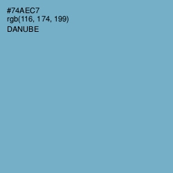 #74AEC7 - Danube Color Image