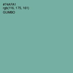 #74AFA1 - Gumbo Color Image