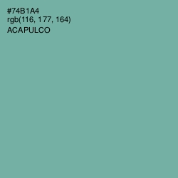 #74B1A4 - Acapulco Color Image