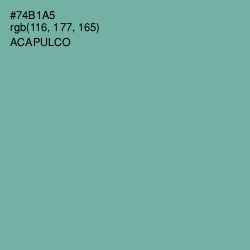 #74B1A5 - Acapulco Color Image