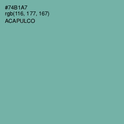 #74B1A7 - Acapulco Color Image