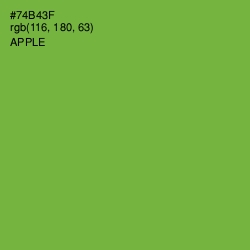 #74B43F - Apple Color Image