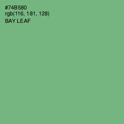 #74B580 - Bay Leaf Color Image