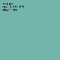 #74B5A7 - Acapulco Color Image