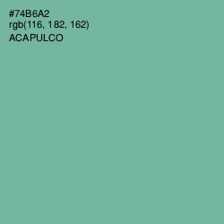 #74B6A2 - Acapulco Color Image