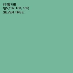 #74B79B - Silver Tree Color Image