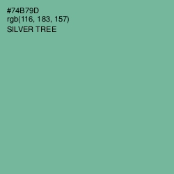 #74B79D - Silver Tree Color Image