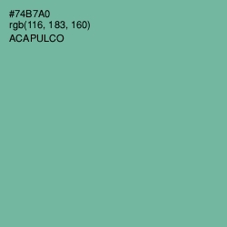 #74B7A0 - Acapulco Color Image