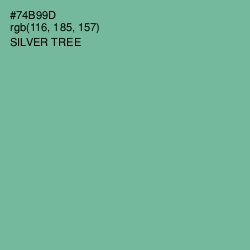#74B99D - Silver Tree Color Image
