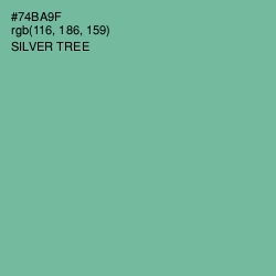 #74BA9F - Silver Tree Color Image