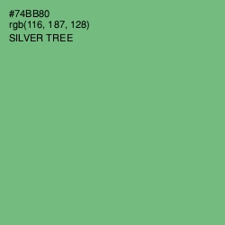 #74BB80 - Silver Tree Color Image
